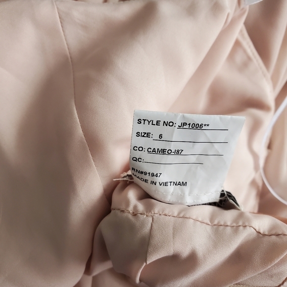 Jenny Packham JP1006 Sleeveless Lux Chiffon Bridesmaid Dress Blush Pink - Picture 6 of 6